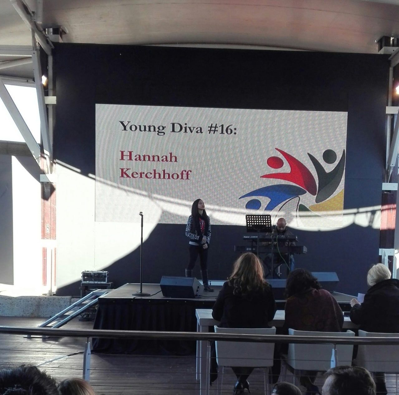 Hannah Kerchhoff performing in her early years