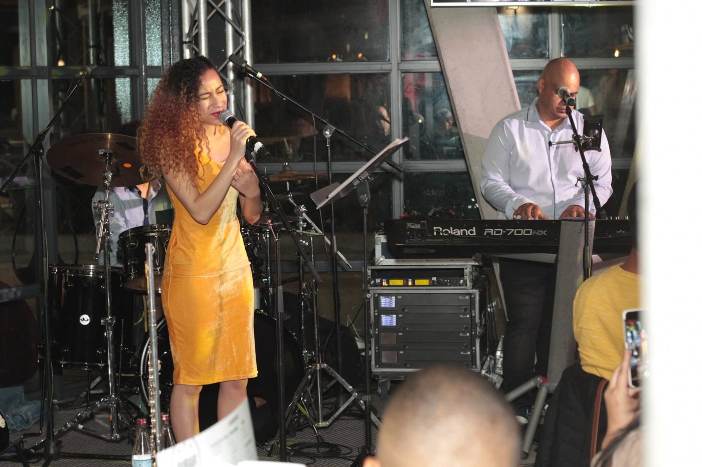 Hannah Kerchhoff performing live at Radisson Red
